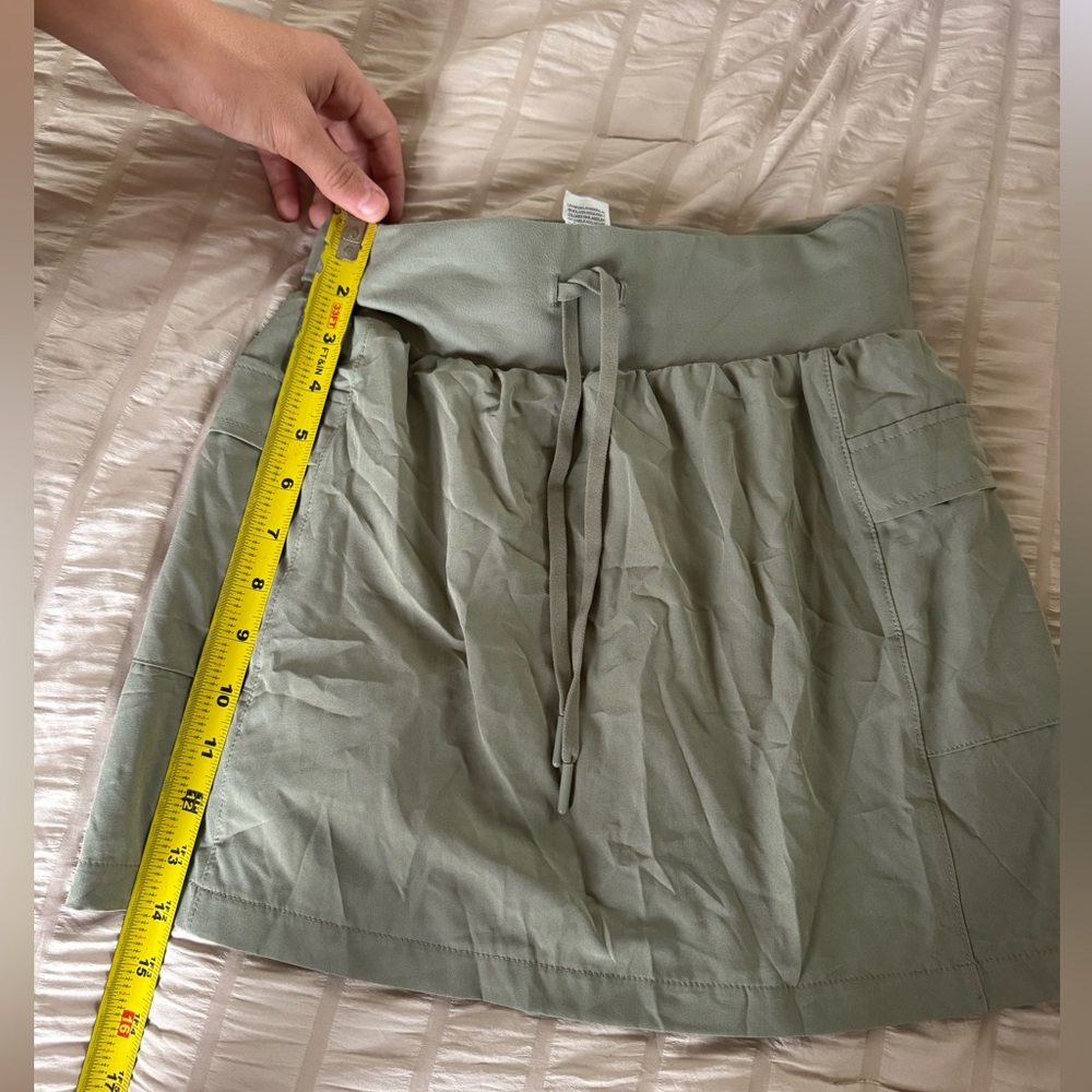 Green Drawstring Skirt